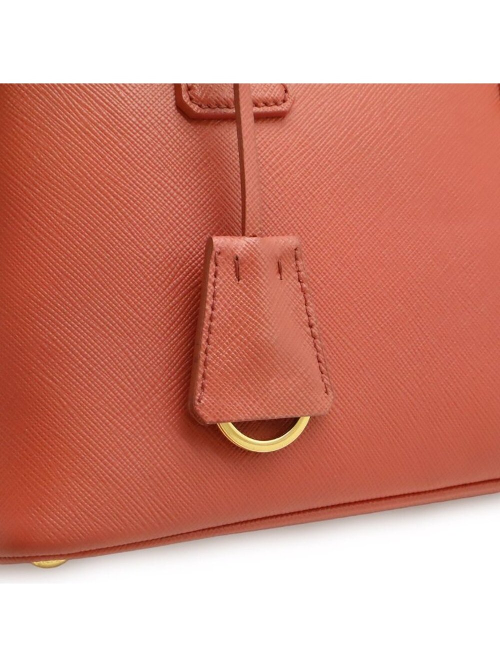 Prada Promenade Mini Bag 2-Way Crossbody Saffiano Leather Pink Gold - Picture 9 of 9